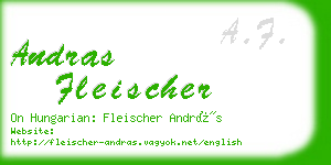 andras fleischer business card